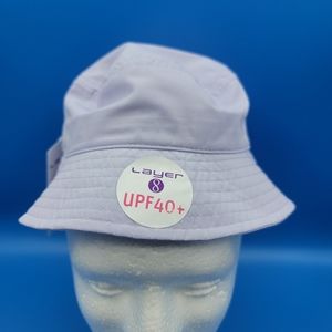 Layer 8 Newborn Toddler Girls Lavender Bucket Hat One Size Adjustable UPF40+ New